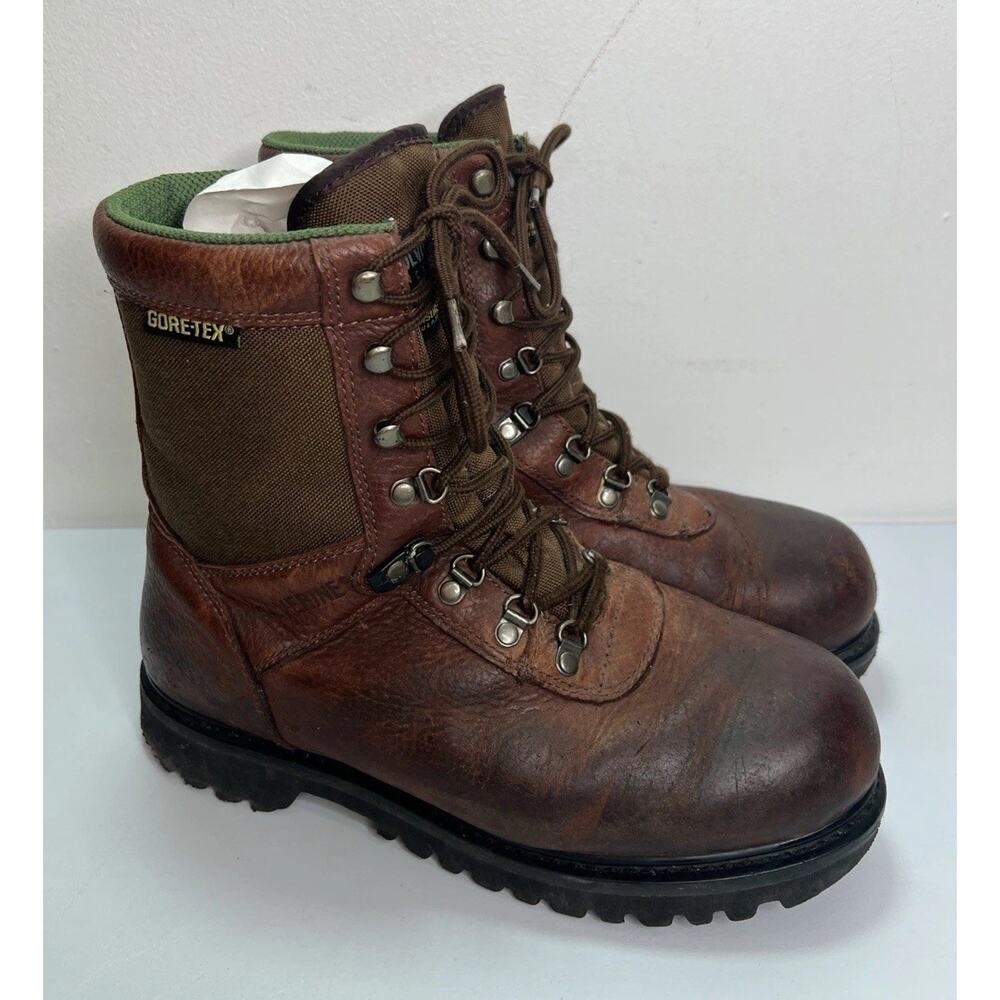 Wolverine Gore-Tex Brown Leather Work Hunting Boot Mens Size 10.5M